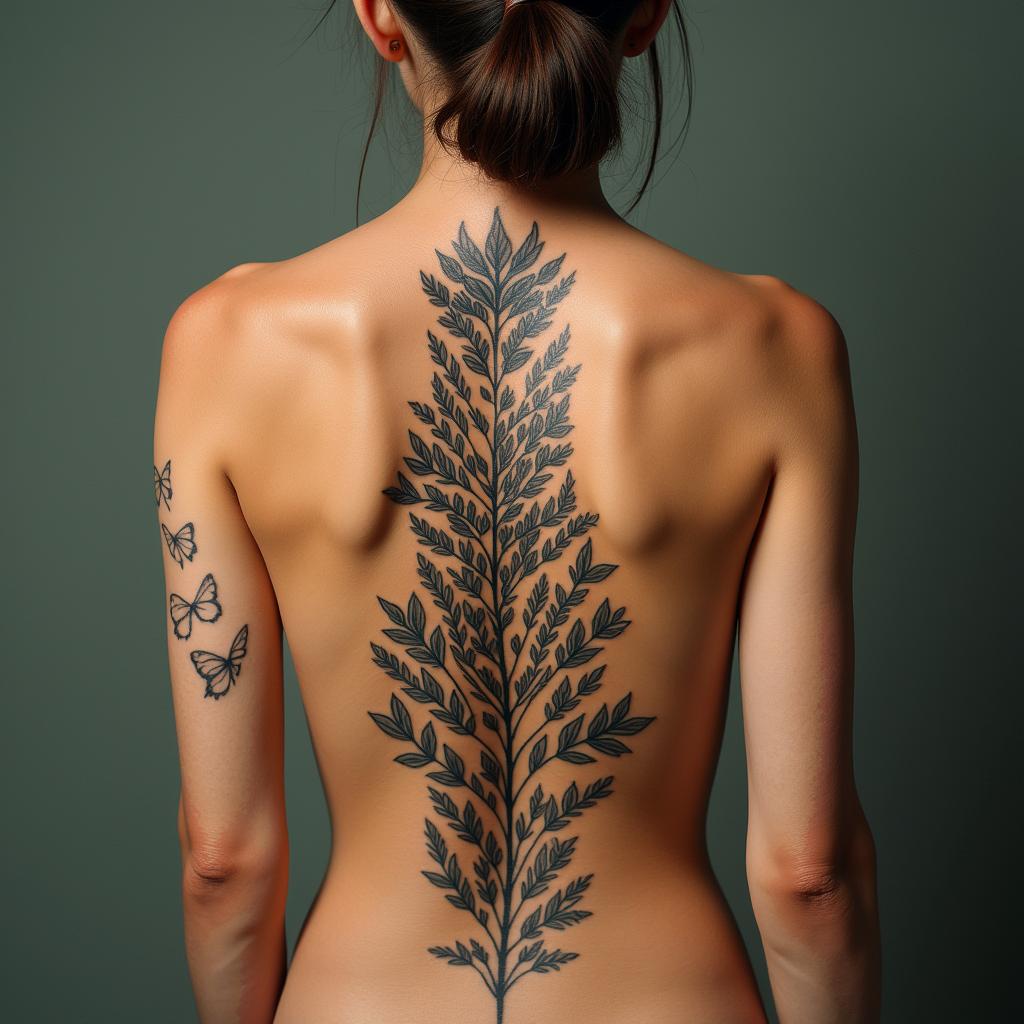 Children, hakuna matata, philosophy, musical note, empathy, travel, lifein new school tattoo, pop culture, modern, detailed tattoo, illustrative - Variation 3