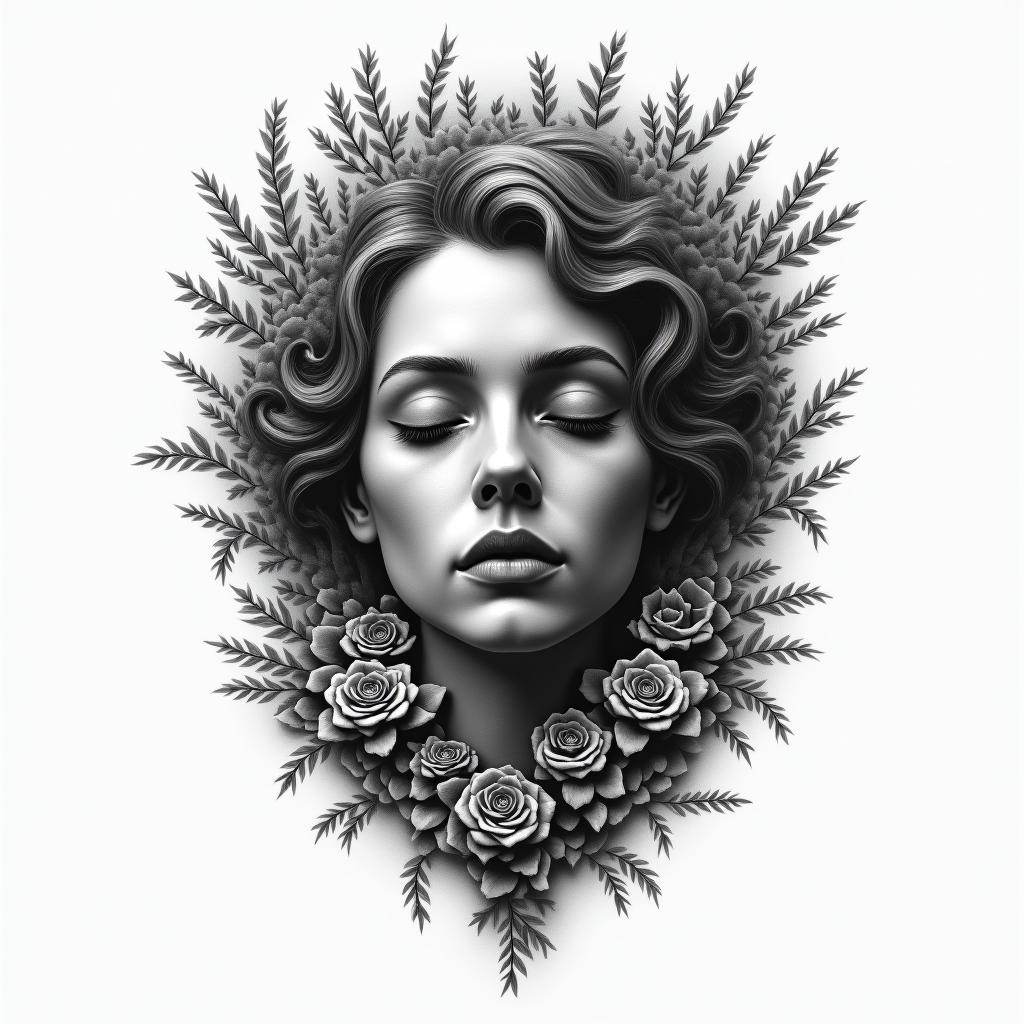 Death of a loved onehigly detailed tattoo - Variation 2