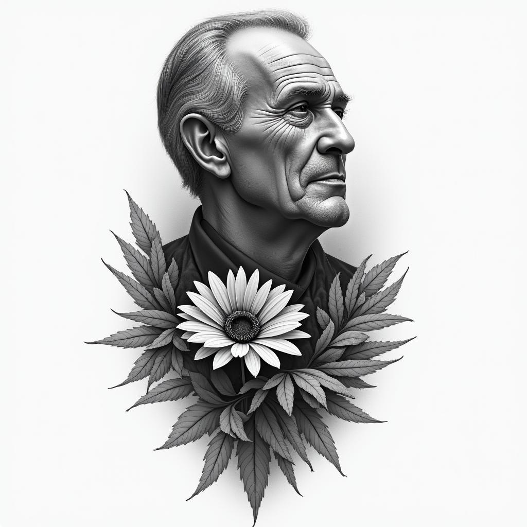 I want a tattoo in tribute to my father who passed away when I was a child.higly detailed tattoo - Variation 3