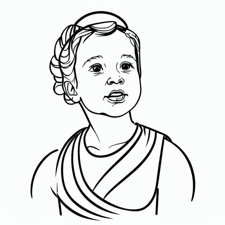 Minimalist one-line portrait in a continuous line drawing style, featuring smooth, flowing curves to define the subject. The composition should focus on clean, elegant simplicity with subtle expressions and well-balanced proportions. Use a white background for contrast, avoiding excessive detail. Incorporate abstract loops or swirls around the figure for artistic flair, ensuring the lines remain bold and deliberateundefined - Variation 3