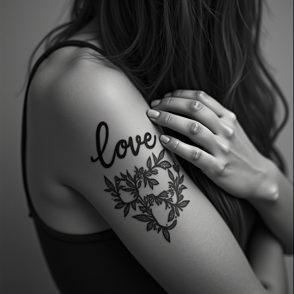 Love youhigly detailed tattoo - Variation 7