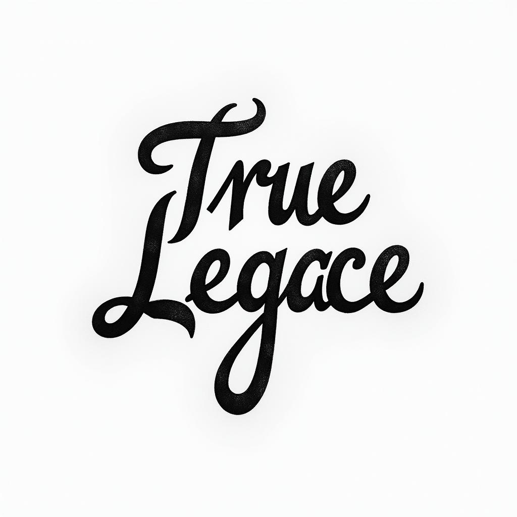 True Legacétext-based tattoo, japanese font ultra-realistic, perfectly placed, high-quality font design, photo-realistic shading, 8k, high quality, finely detailed typograph