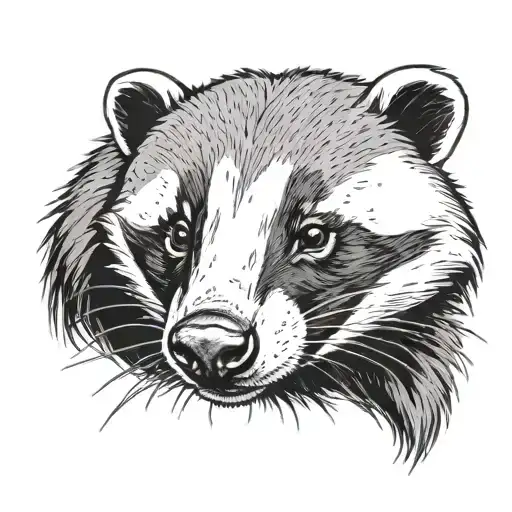 badger smiling