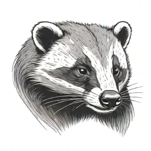 badger smiling - Variation 2