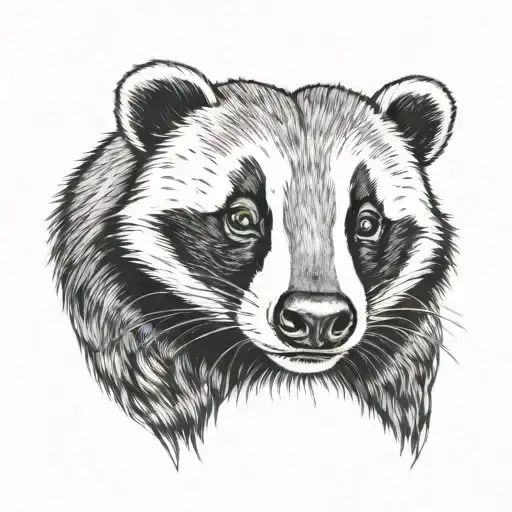 badger smiling - Variation 3