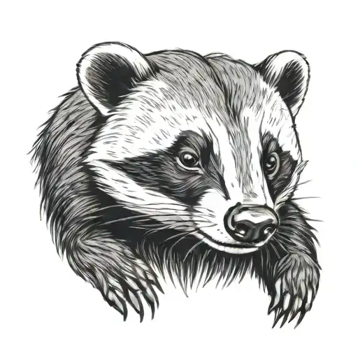 badger smiling - Variation 4