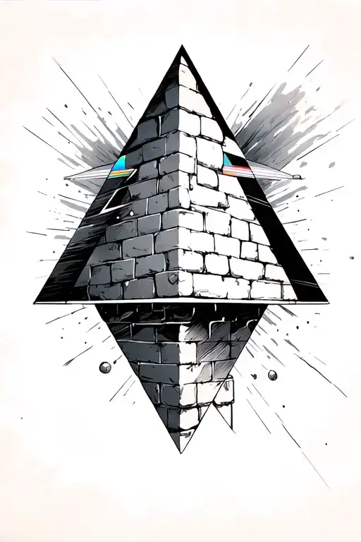 pink floyd prism in bricks - Variation 1