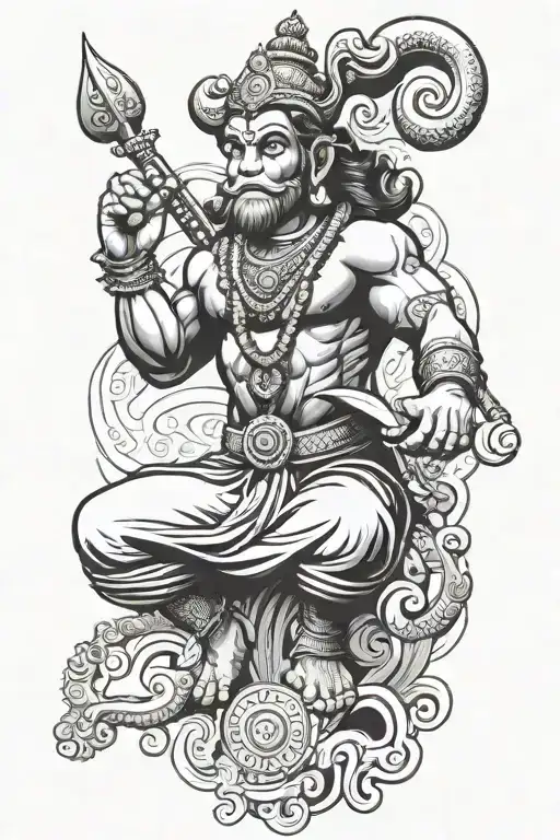 God Hanuman ji related symbols