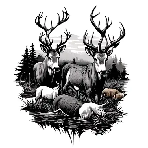 Hunting scenes