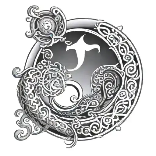 - Energy circle - Fluid - Alchemy - Ouroboros - Yin and yang - Celtic - Variation 2
