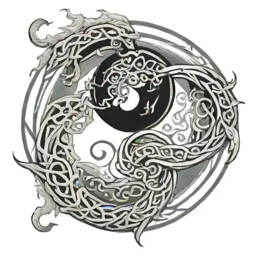 - Energy circle - Fluid - Alchemy - Ouroboros - Yin and yang - Celtic - Variation 3