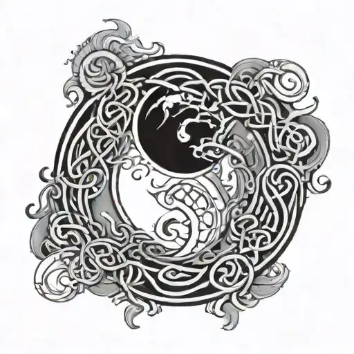 - Energy circle - Fluid - Alchemy - Ouroboros - Yin and yang - Celtic - Variation 4