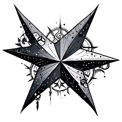 star with symbols - Variation 4