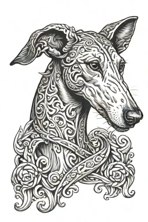 greyhound medusa roman italian - Variation 2