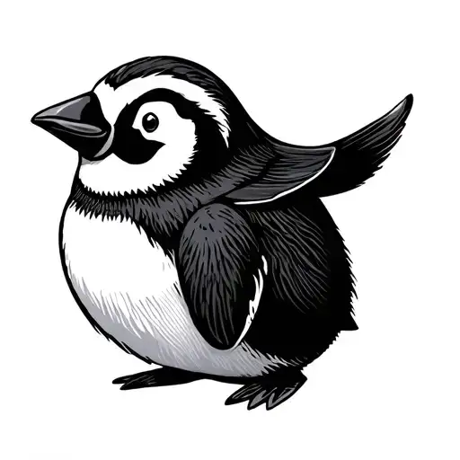 chubby penguin