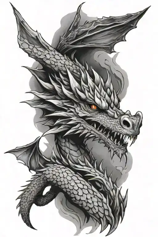 game of thrones dragon face