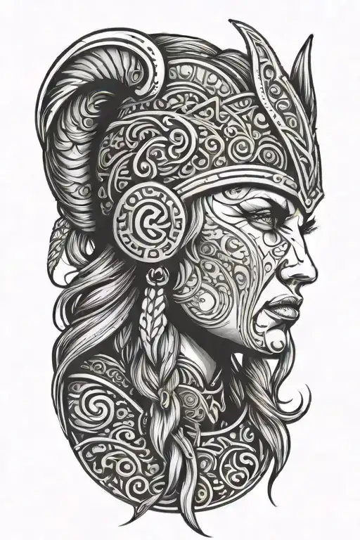 Viking tattoo design