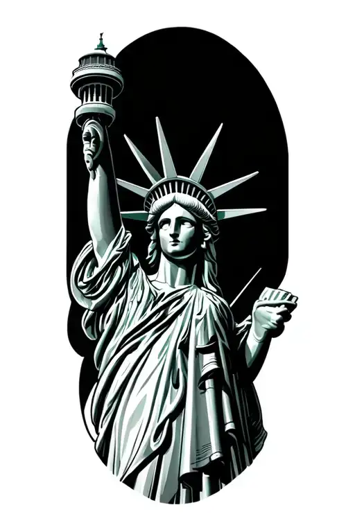 New York, Empire State, statue of liberty - Variation 2