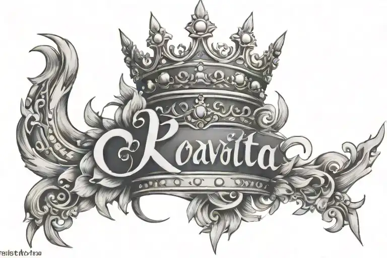 name phavita and crown on top - Variation 1