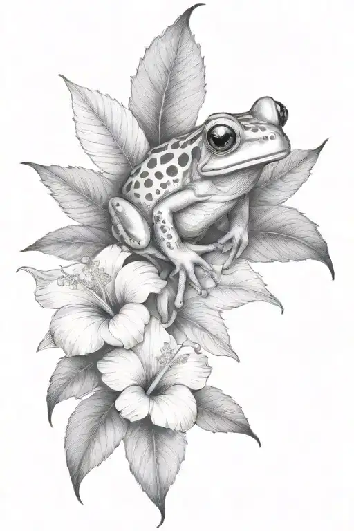 hibiscus frog leaves