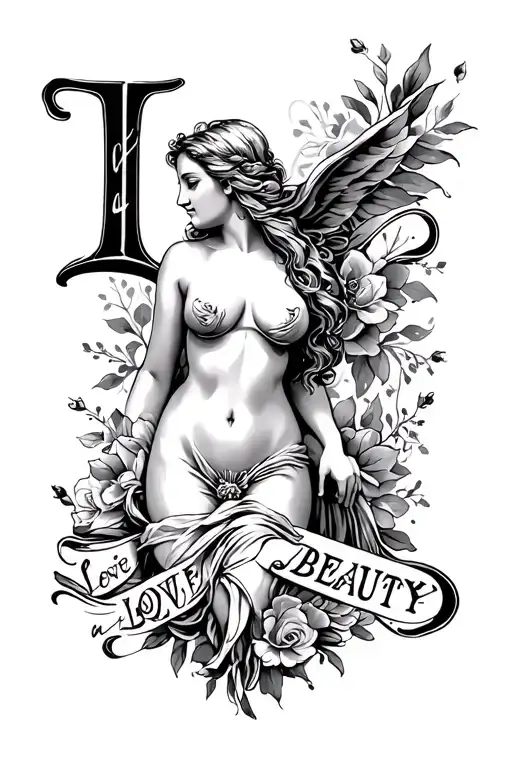 "love and beauty" "love and beauty" Aphrodite full body - Variation 2