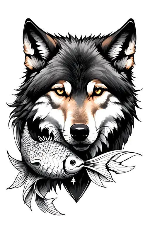 wolf and Pisces - Variation 2