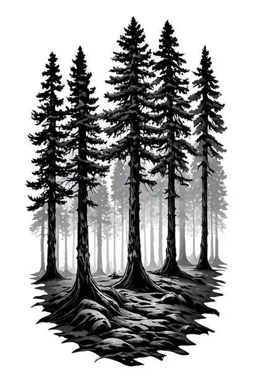 Forest me pines - Variation 2