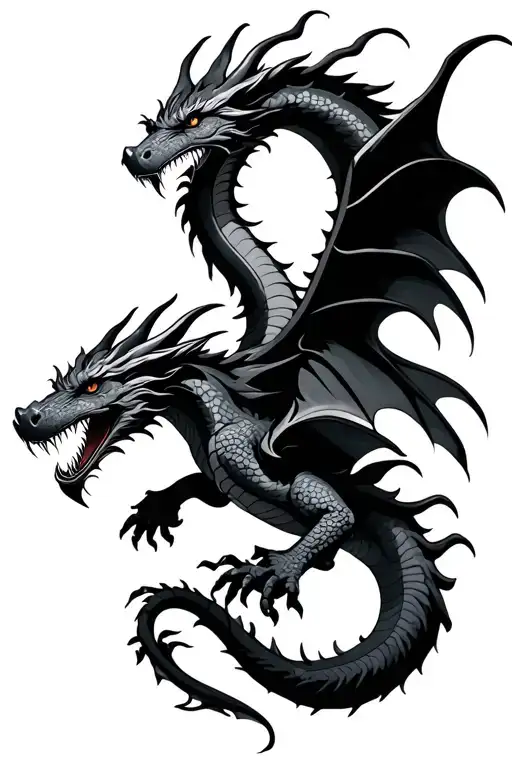 🎱 with 🐉 dragon flying
