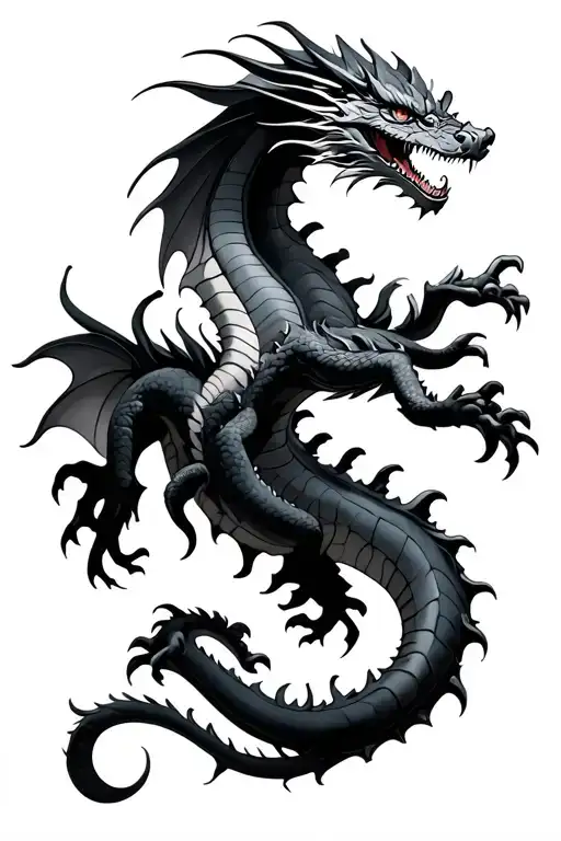 π± with π dragon flying - Variation 2