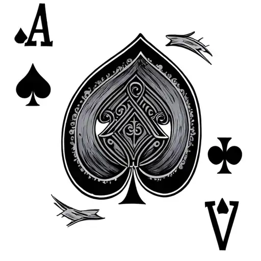 ace of spades card - Variation 2