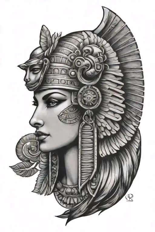Cleopatra egyptian goddess - Variation 6