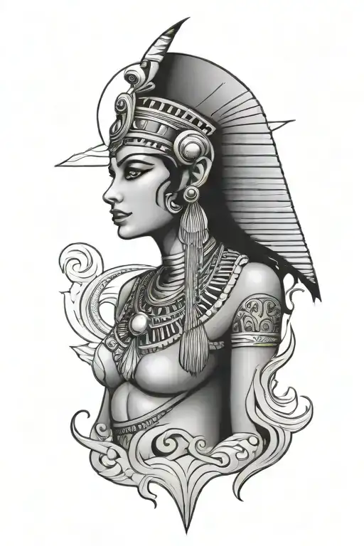 Cleopatra egyptian goddess - Variation 7