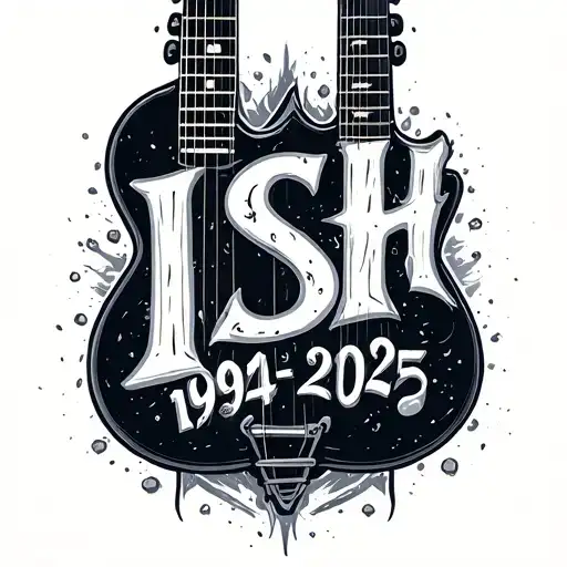 "ISH 1994-2025" guitar