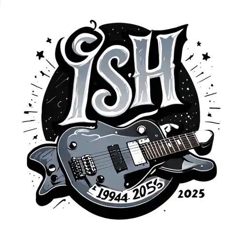 "ISH 1994-2025" guitar - Variation 2