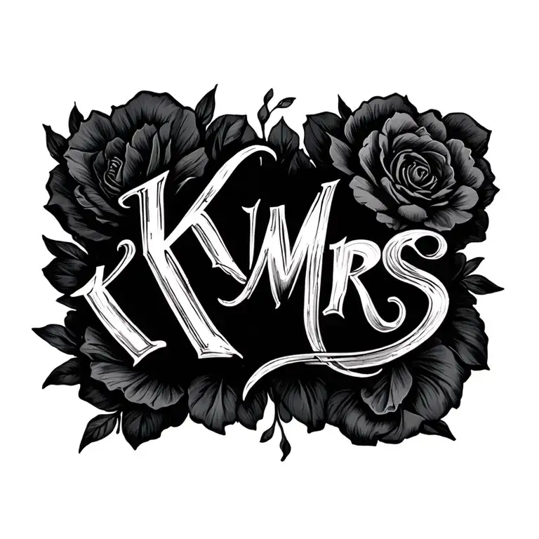 "KKMrs" elegant handwriting - Variation 2