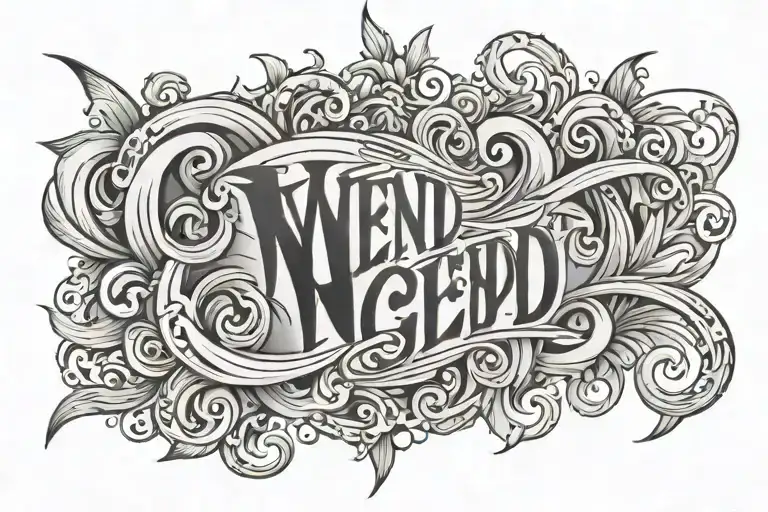 Wend-nongdo 14.9.2014 lettering - Variation 2