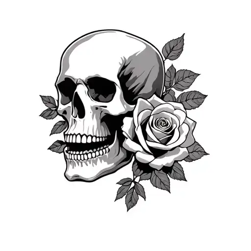skull and roses - Variation 9