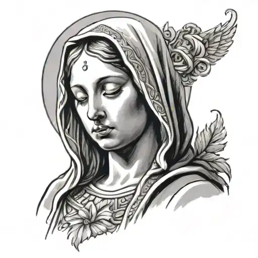 crying virgin mary - Variation 4