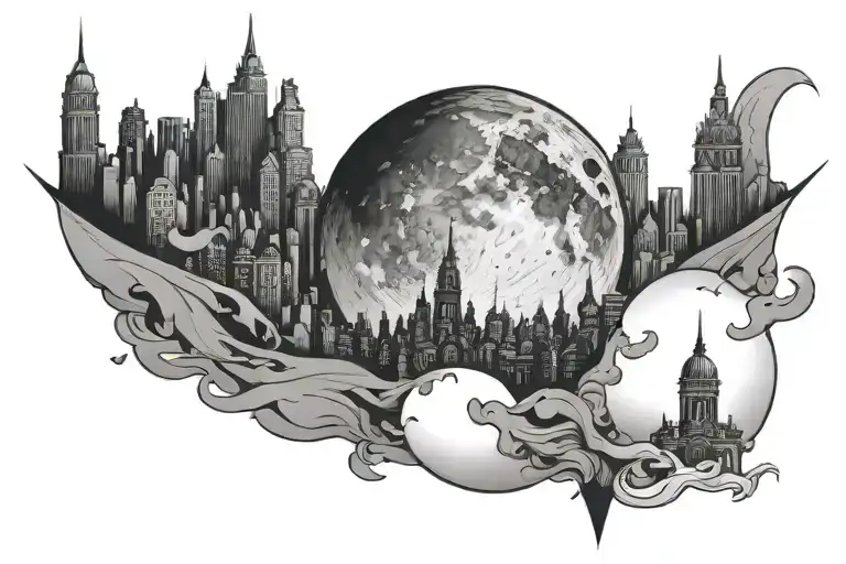 city moon  - Variation 2