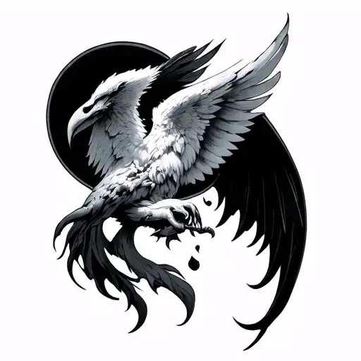 Engel tattoo design - Variation 3