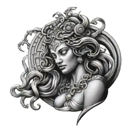 zodiac virgo and medusa greek mythology
