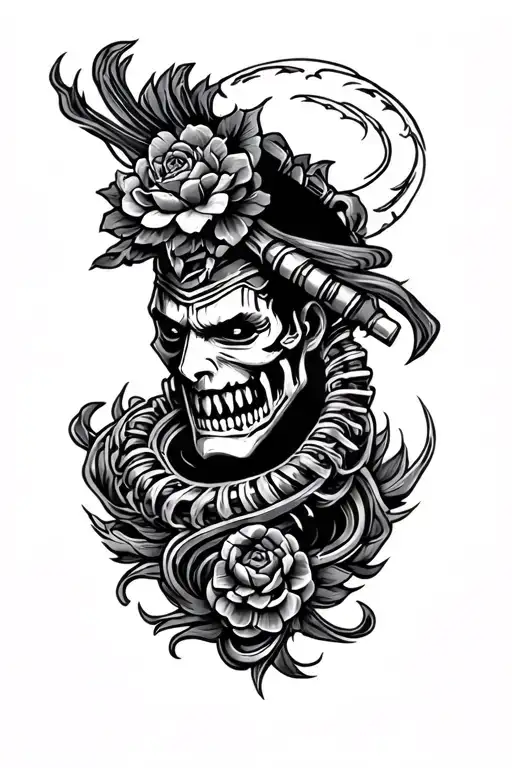 car part and yakuza tattoo design slave - Variation 1