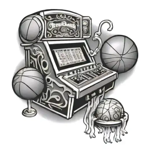 basketball and casino slot machine - Variation 4