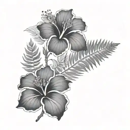 Fern tattoo design