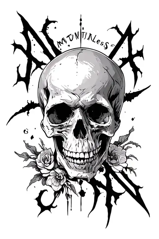 "𝕸𝖔𝖙𝖎𝖔𝖓𝖑𝖊𝖘𝖘" motionless in white tattoo
