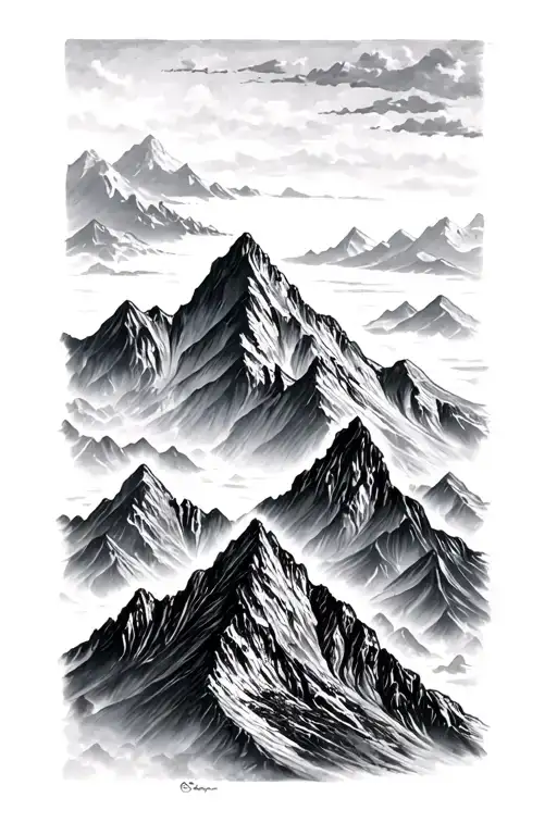 mountains turning