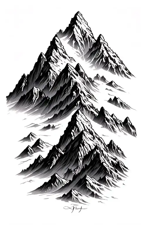 mountains turning - Variation 2