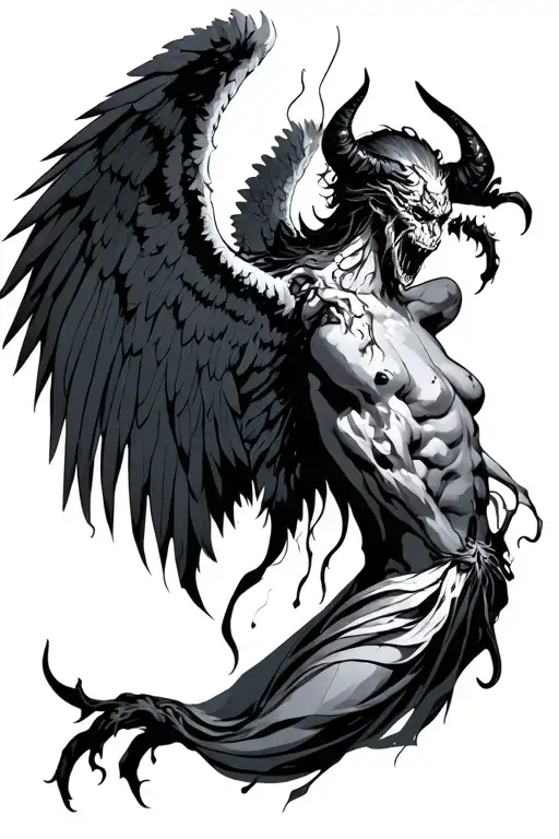 broken angel half demon - Variation 2