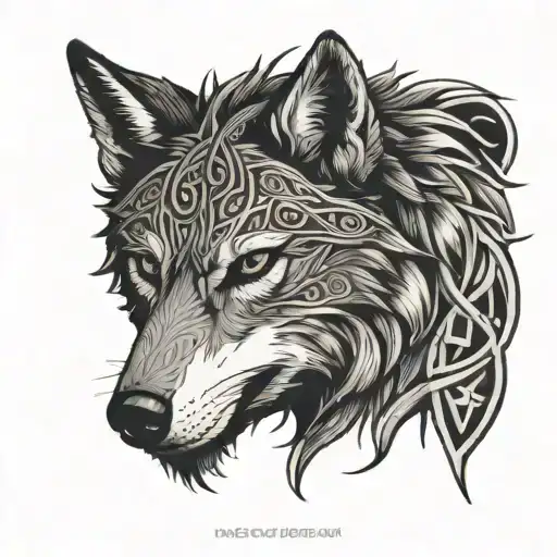 Celtic wolf forrest