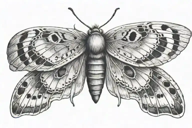 resting moth